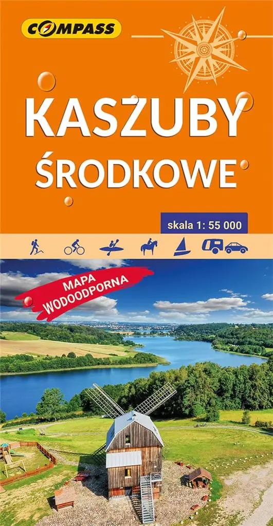 Książka - Mapa turystyczna Kaszuby środkowe 1:55 000