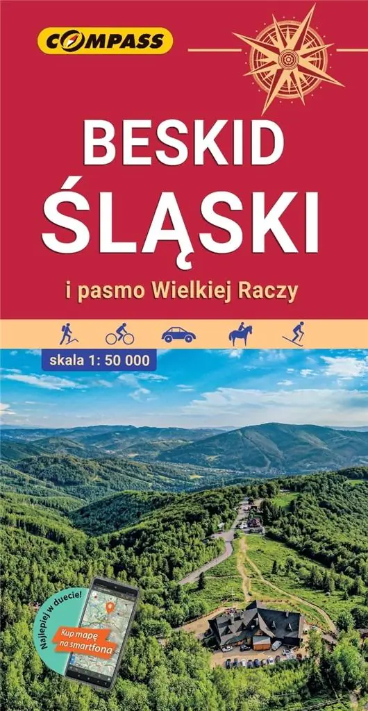 Książka - Mapa tur. - Beskid Śląski i Pasmo Wielkiej Raczy