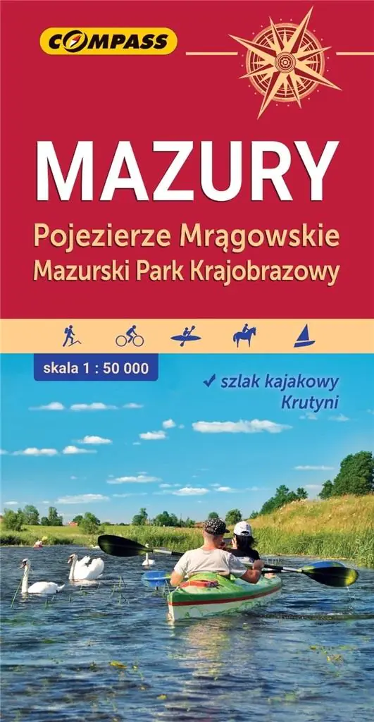 Książka - Mapa tur. - Mazury. Pojezierze Mrągowskie 1:50 000