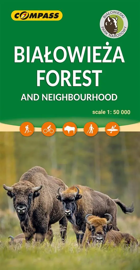 Książka - Mapa -Białowieża Forest and Neighbourhood 1:50 000