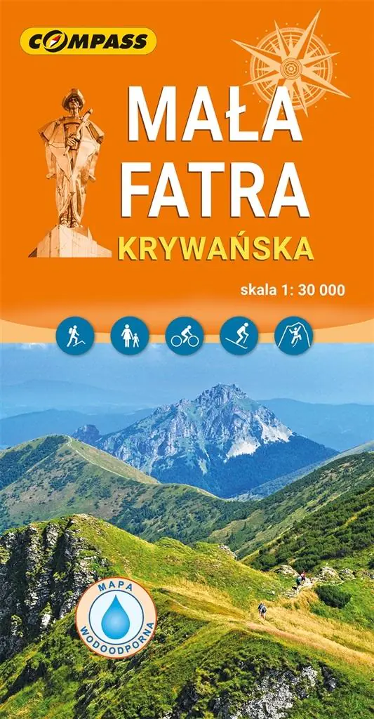 Książka - Mapa Mała Fatra Krywańska mapa laminowana