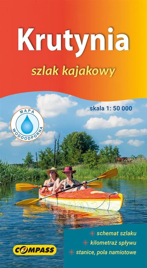 Książka - Mapa kajakowa - Krutynia 1:50 000 wersja polska