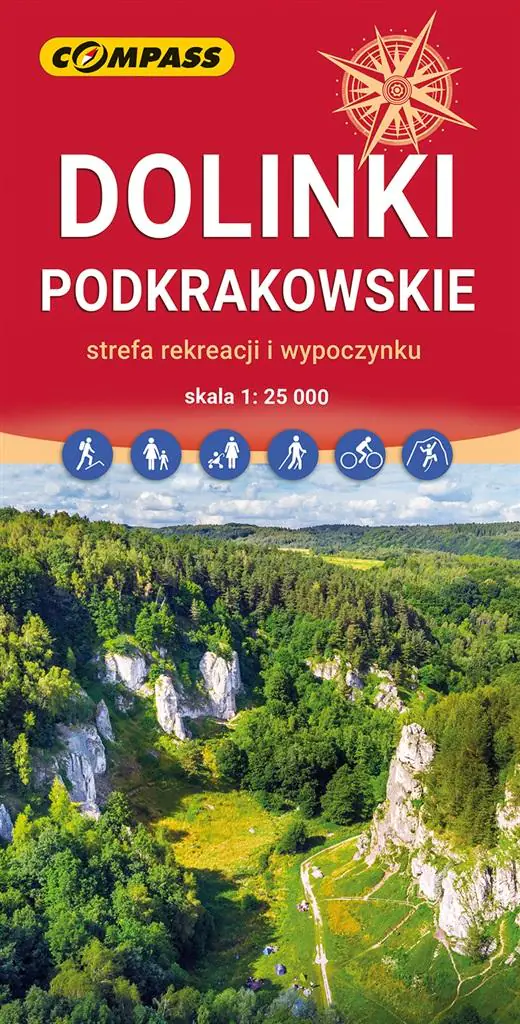 Książka - Dolinki Podkrakowskie mapa skala 1 : 25 000