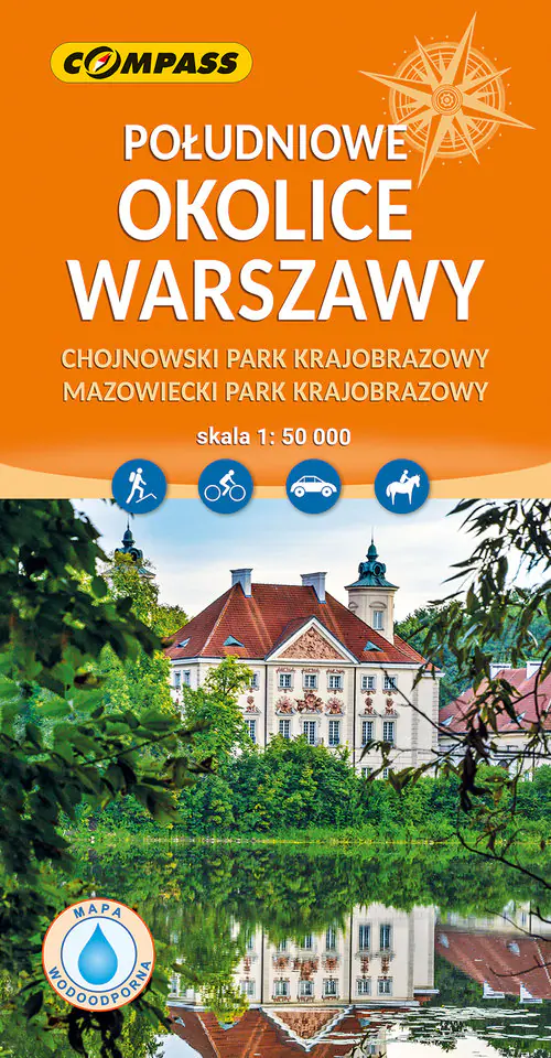 Książka - Południowe okolice Warszawy mapa laminowana skala 1 : 50 000