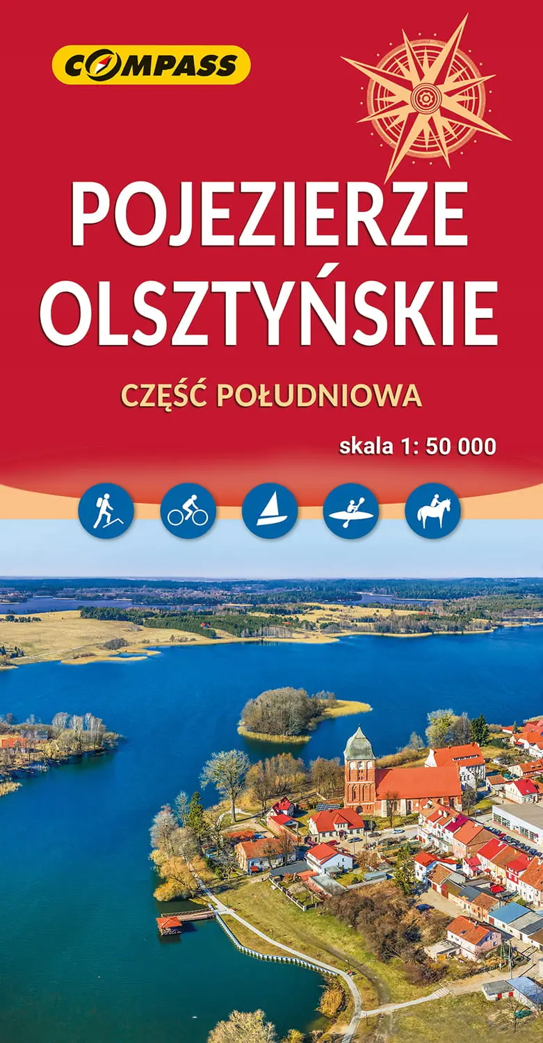 Książka - Pojezierze Olsztyńskie. Część południowa. Mapa 1:50 000