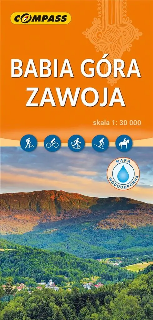 Książka - Zawoja. Babia Góra mapa laminowana skala 1 : 30 000