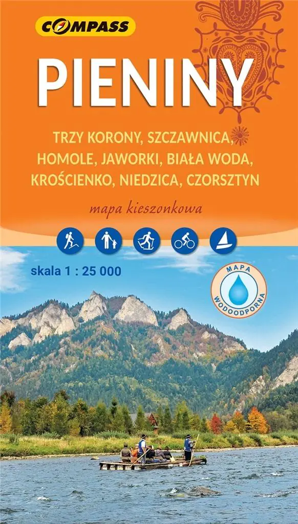 Książka - Pieniny mapa kieszonkowa skala 1 : 25 000