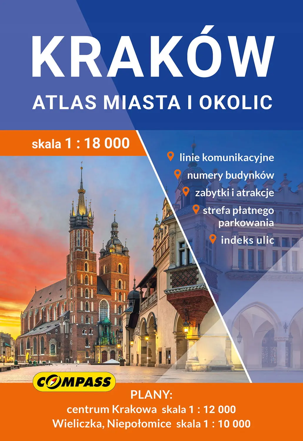 Książka - Kraków Atlas miasta i okolic