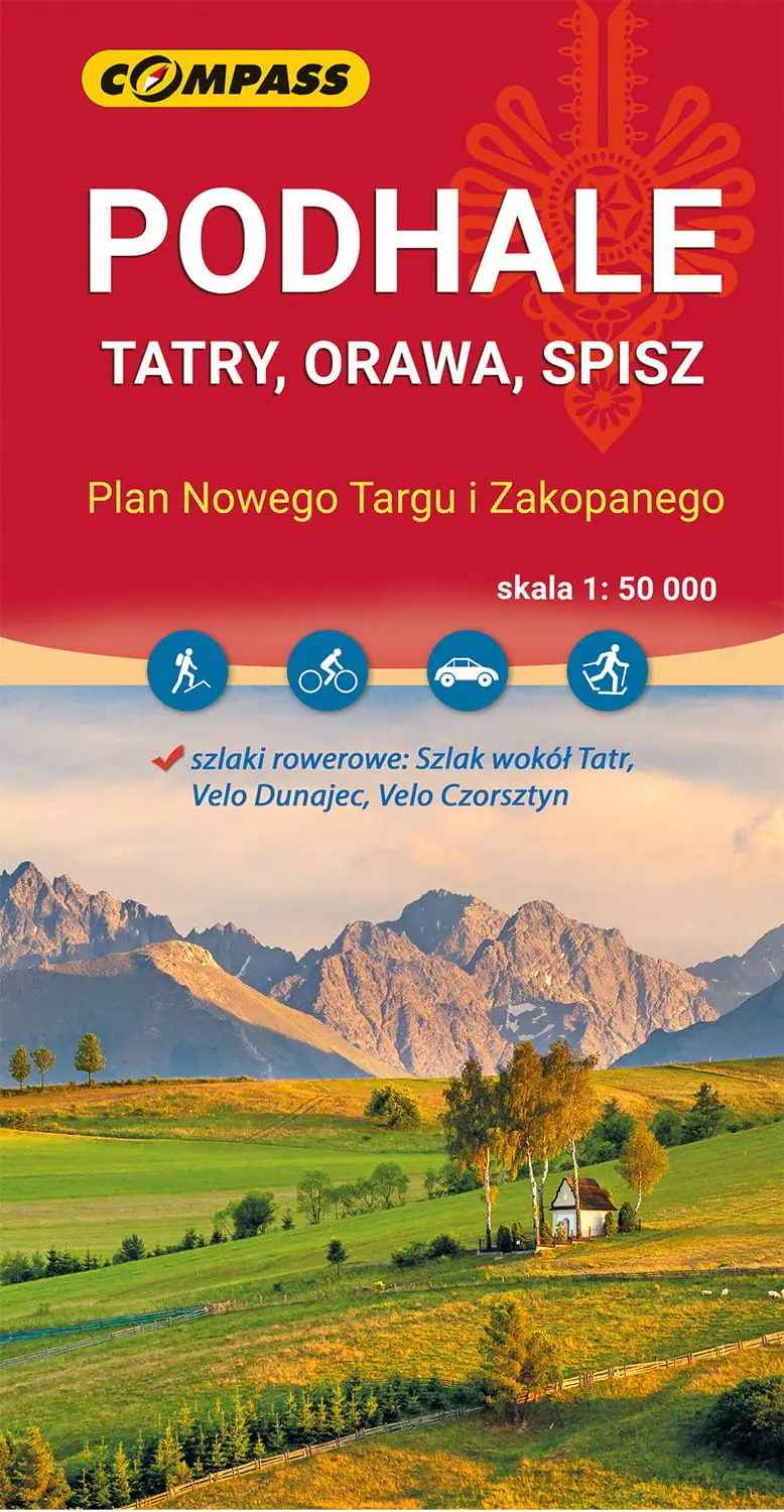 Książka - Mapa - Podhale, Tatry, Orawa, Spisz 1:50 000