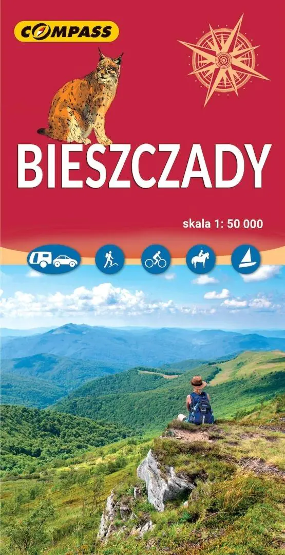 Książka - Mapa turystyczna - Bieszczady 1:50 000