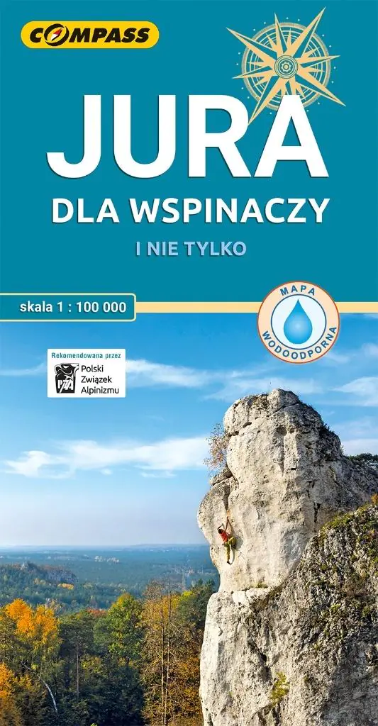 Książka - Jura dla wspinaczy i nie tylko mapa laminowana skala 1 : 100 000