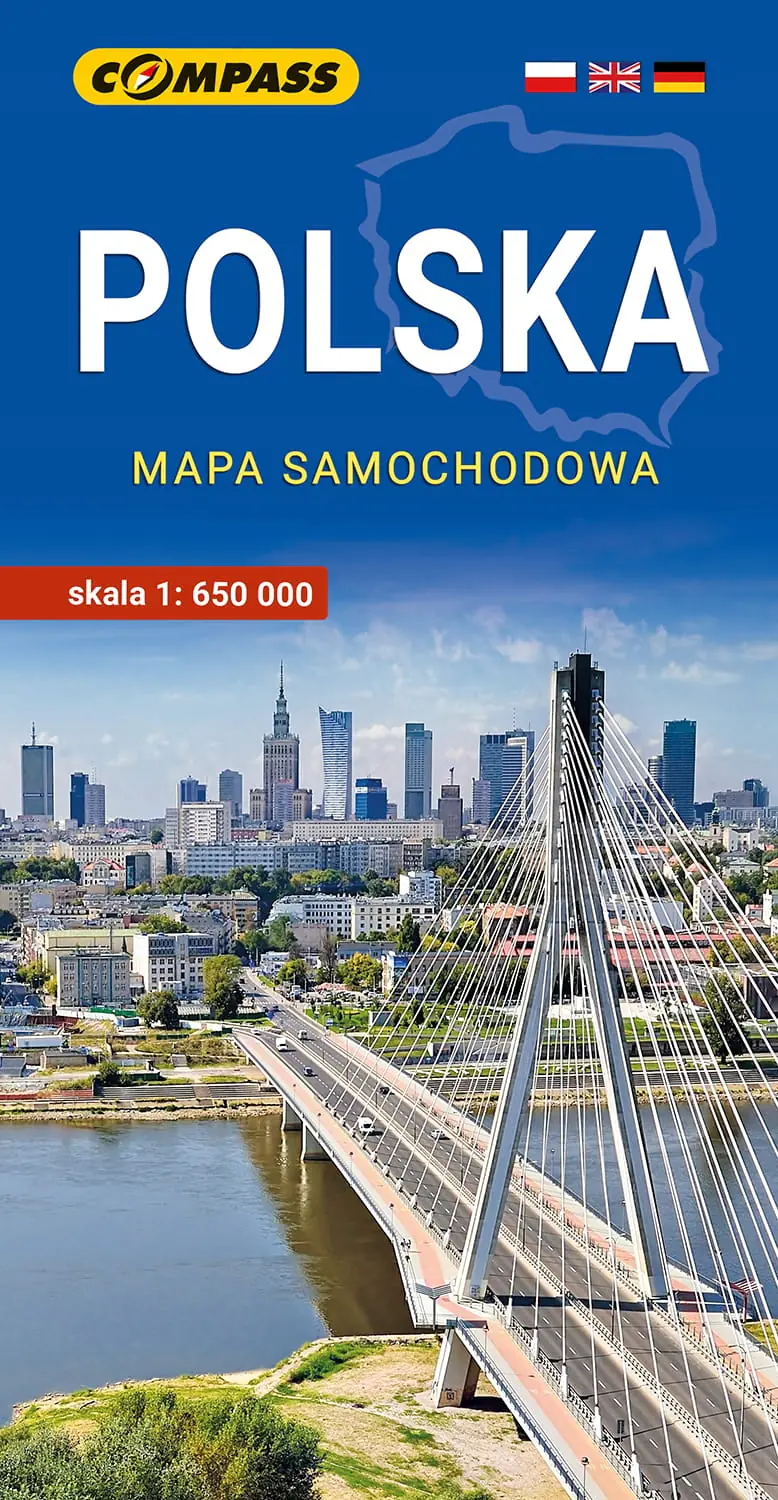Książka - Mapa - Polska mapa samochodowa 1:650 000