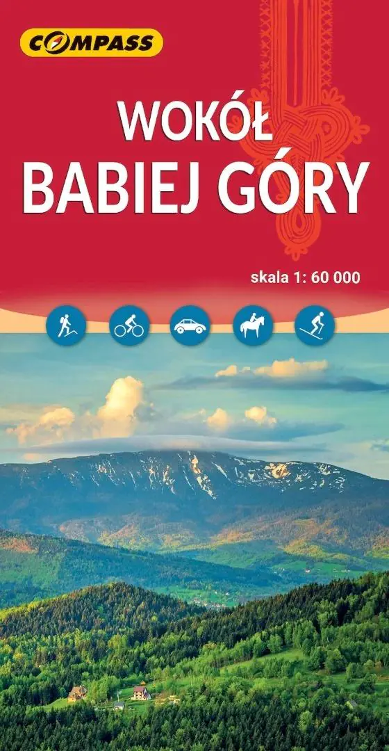 Książka - Wokół Babiej Góry. Mapa turystyczna w skali 1:60 000