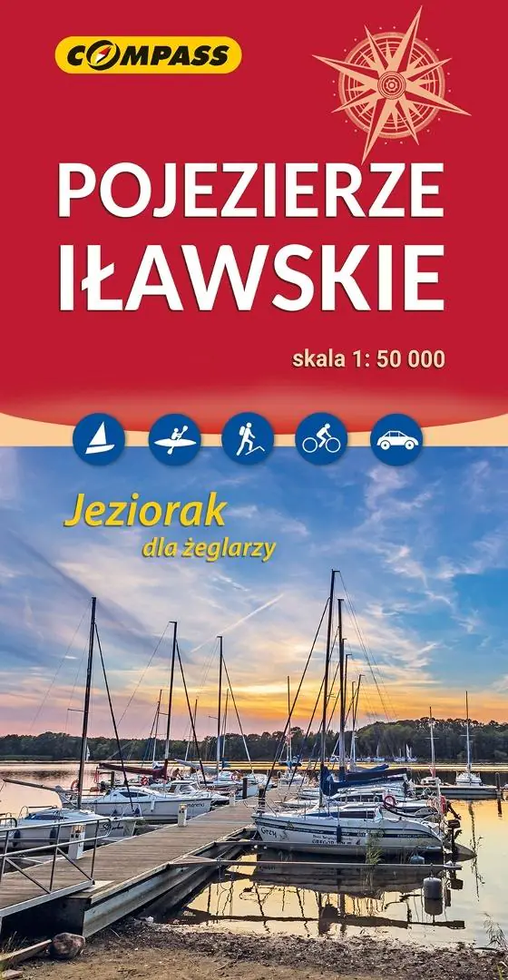 Książka - Pojezierze Iławskie. Mapa turystyczna  w skali 1:50 000