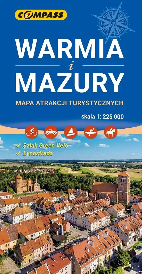 Książka - Mapa atrakcji turystycznych - Warmia i Mazury