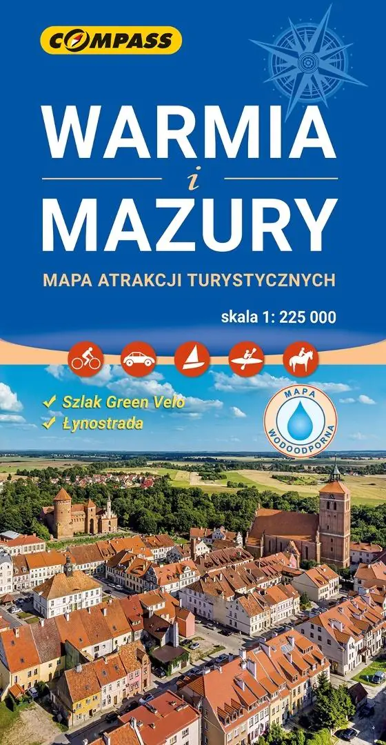 Książka - Mapa atrakcji turystycznych Warmia i Mazury