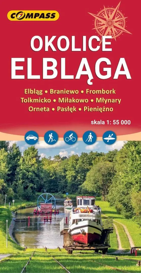 Książka - Mapa turystyczna - Okolice Elbląga