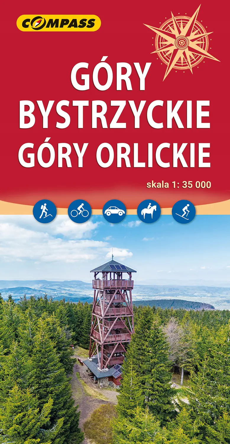 Książka - Mapa turystyczna - Góry Bystrzyckie, Góry Orlickie