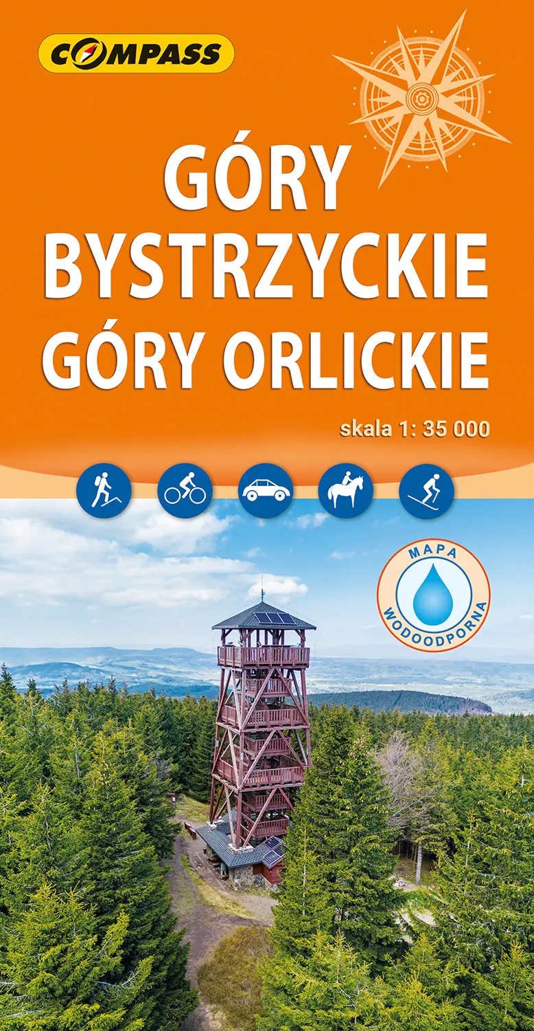 Książka - Mapa tur. - Góry Bystrzyckie, Góry Orlickie lam.