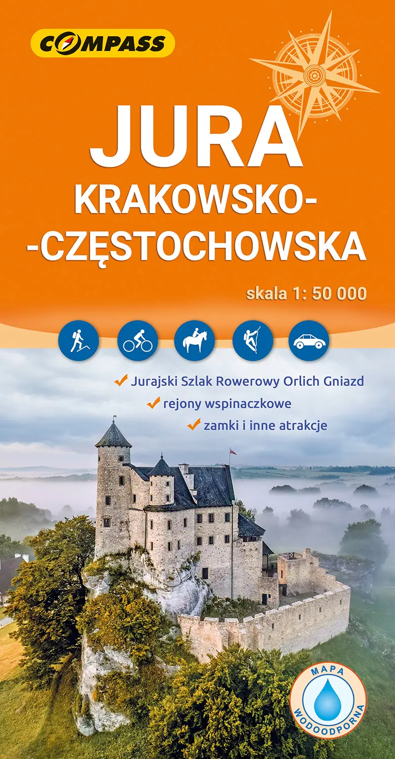 Książka - Mapa tur. - Jura Krakowsko-Częstochowska lam.
