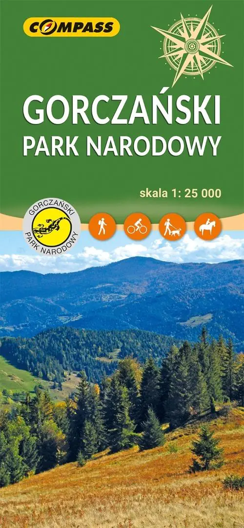 Książka - Mapa turystyczna - Gorczański Park Narodowy