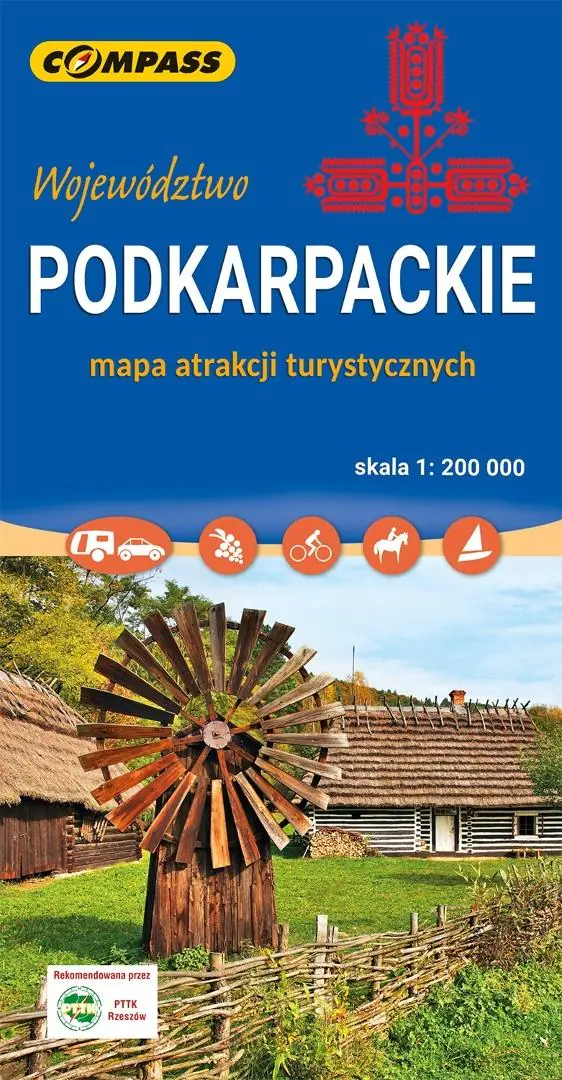 Książka - Wojewódzctwo Podkarpackie. Mapa atrakcji turystycznych w skali 1:200 000