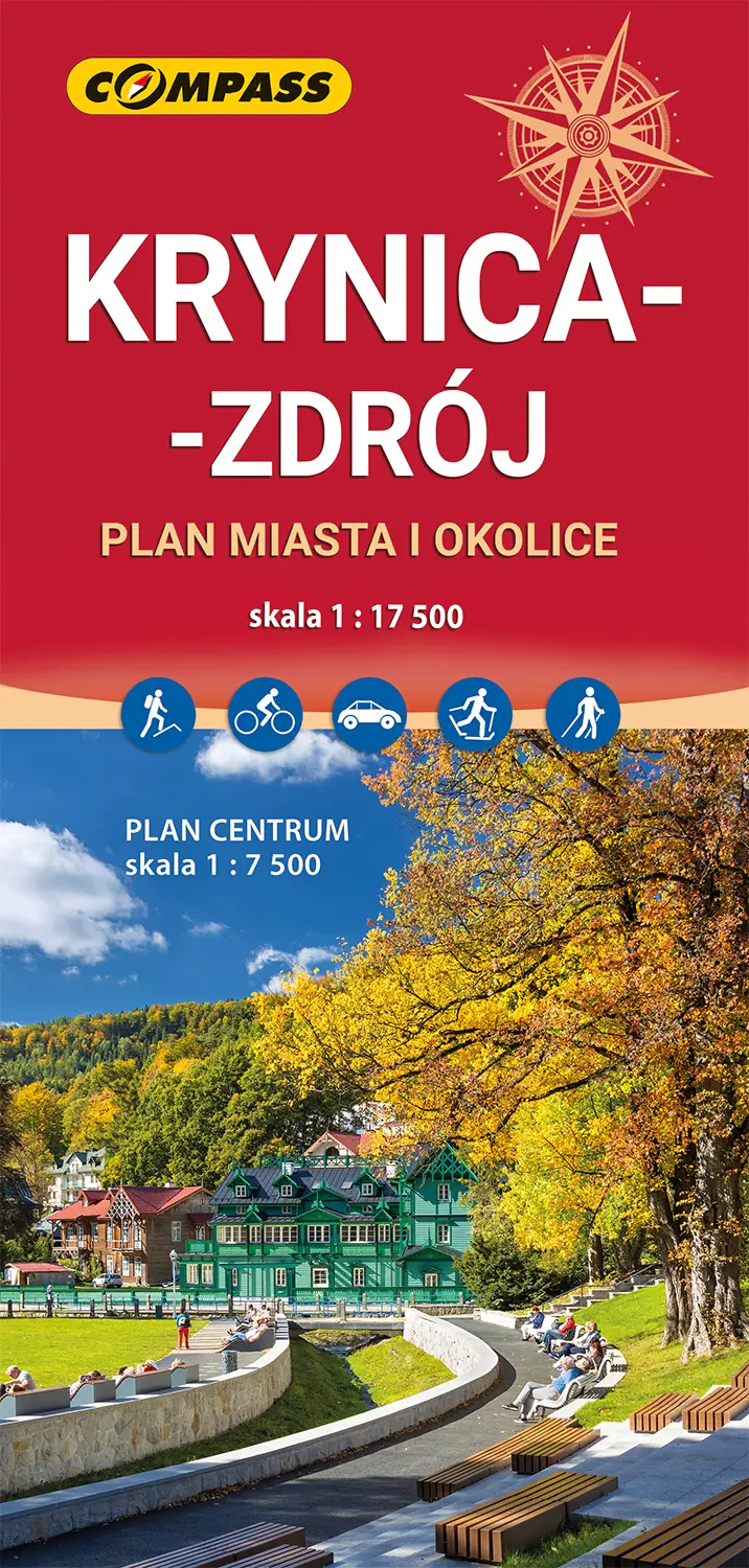 Książka - Plan miasta - Krynica-Zdrój 1:17 500