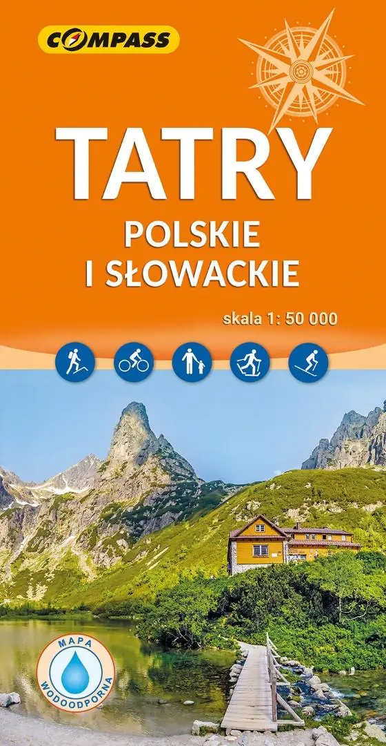 Książka - Tatry Polskie i Słowackie. Mapa turystyczna w skali 1:50 000 (wersja wodoodporna)