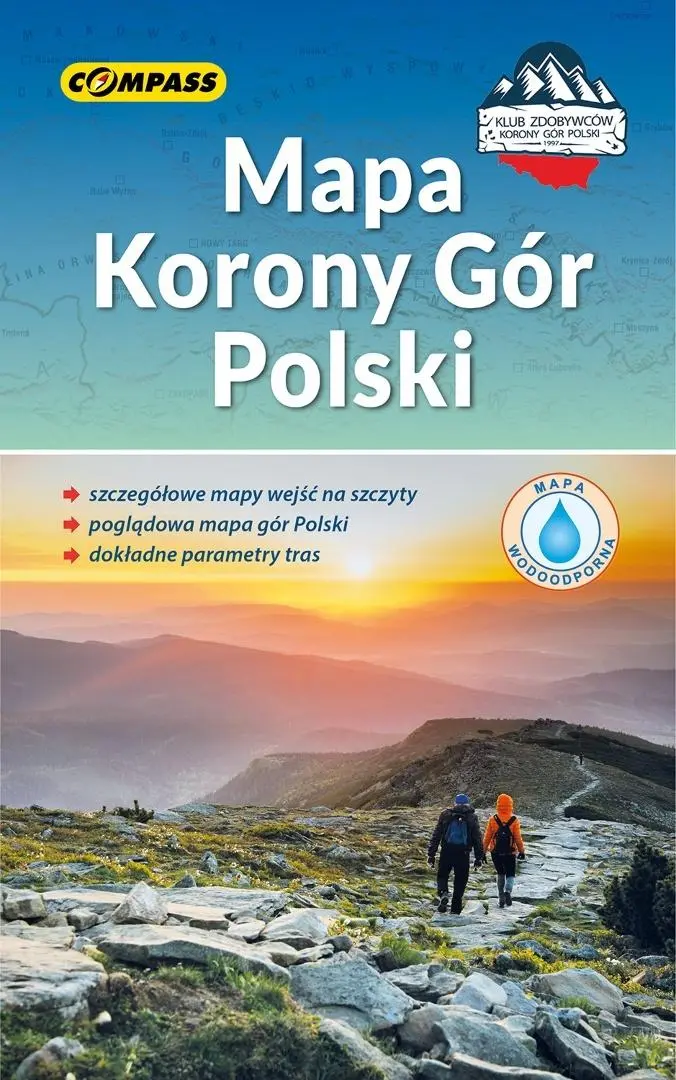 Książka - Mapa Korony Gór Polski (wersja wodoodporna)