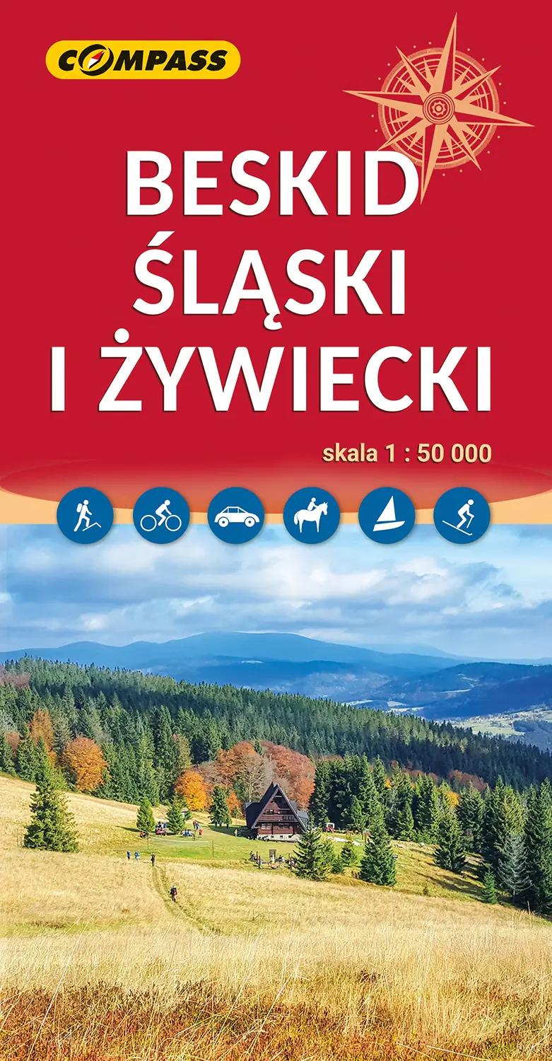 Książka - Beskid Śląski i Żywiecki. Mapa turystyczna w skali 1:50 000