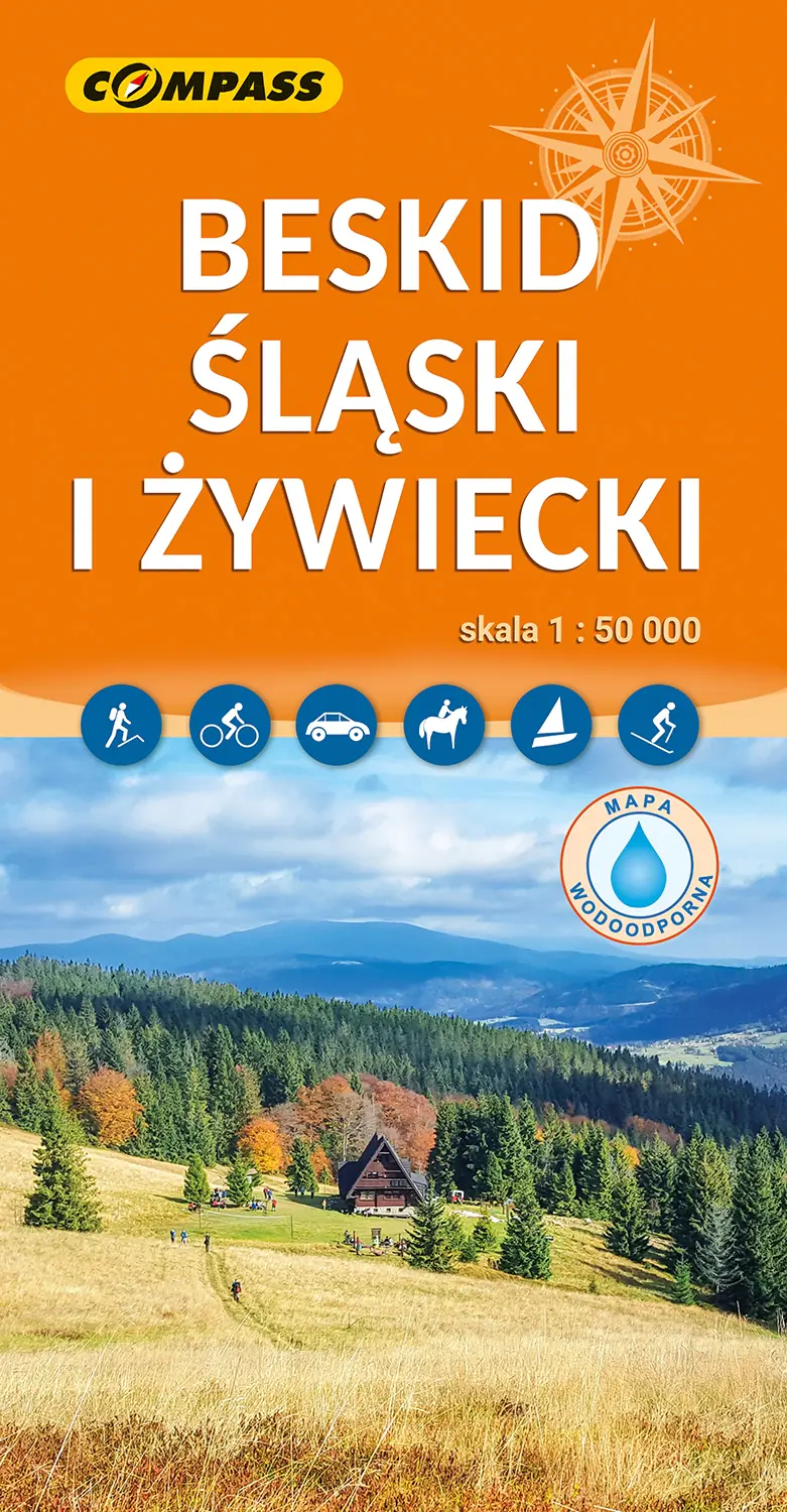 Książka - Beskid Śląski i Żywiecki. Mapa turystyczna w skali 1: 50 000 (wersja wodoodporna)