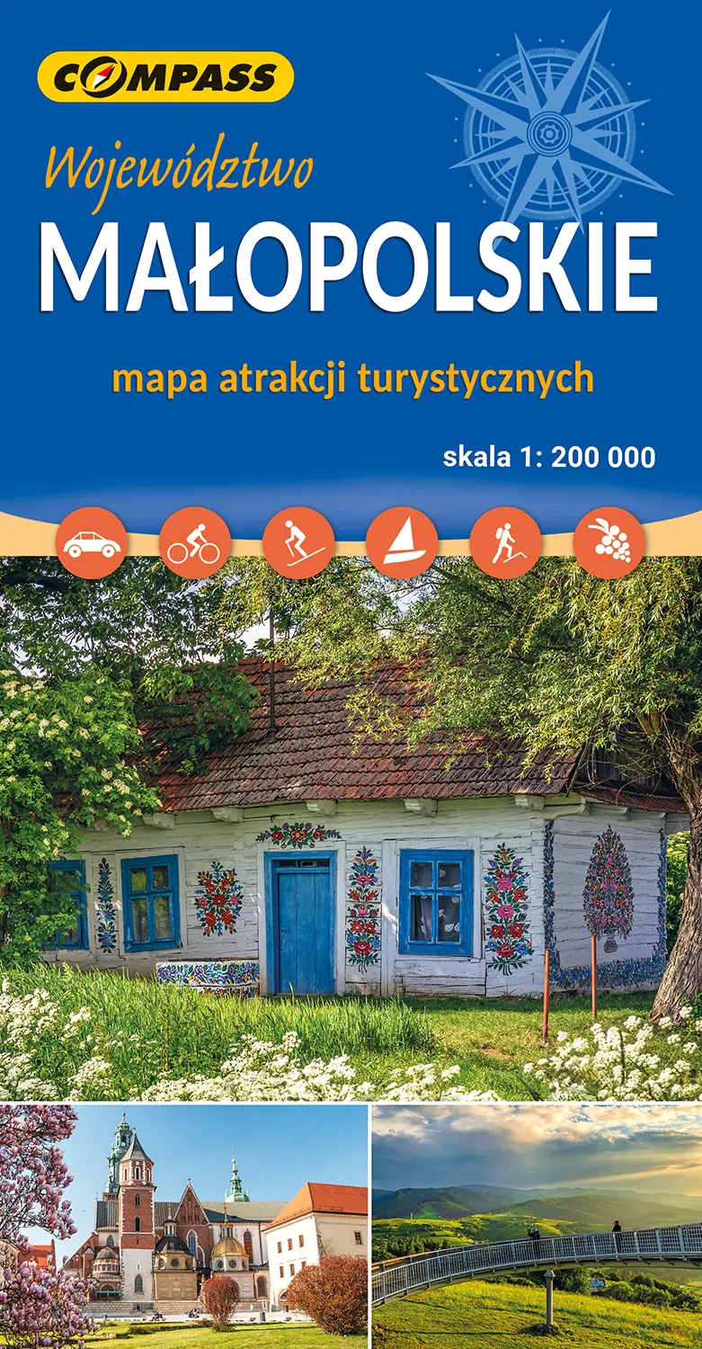 Książka - Województwo małopolskie. Mapa atrakcji turystycznych w skali 1:200 000