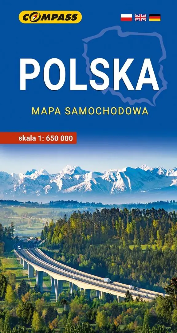 Książka - Polska mapa samochodowa 1:650 000
