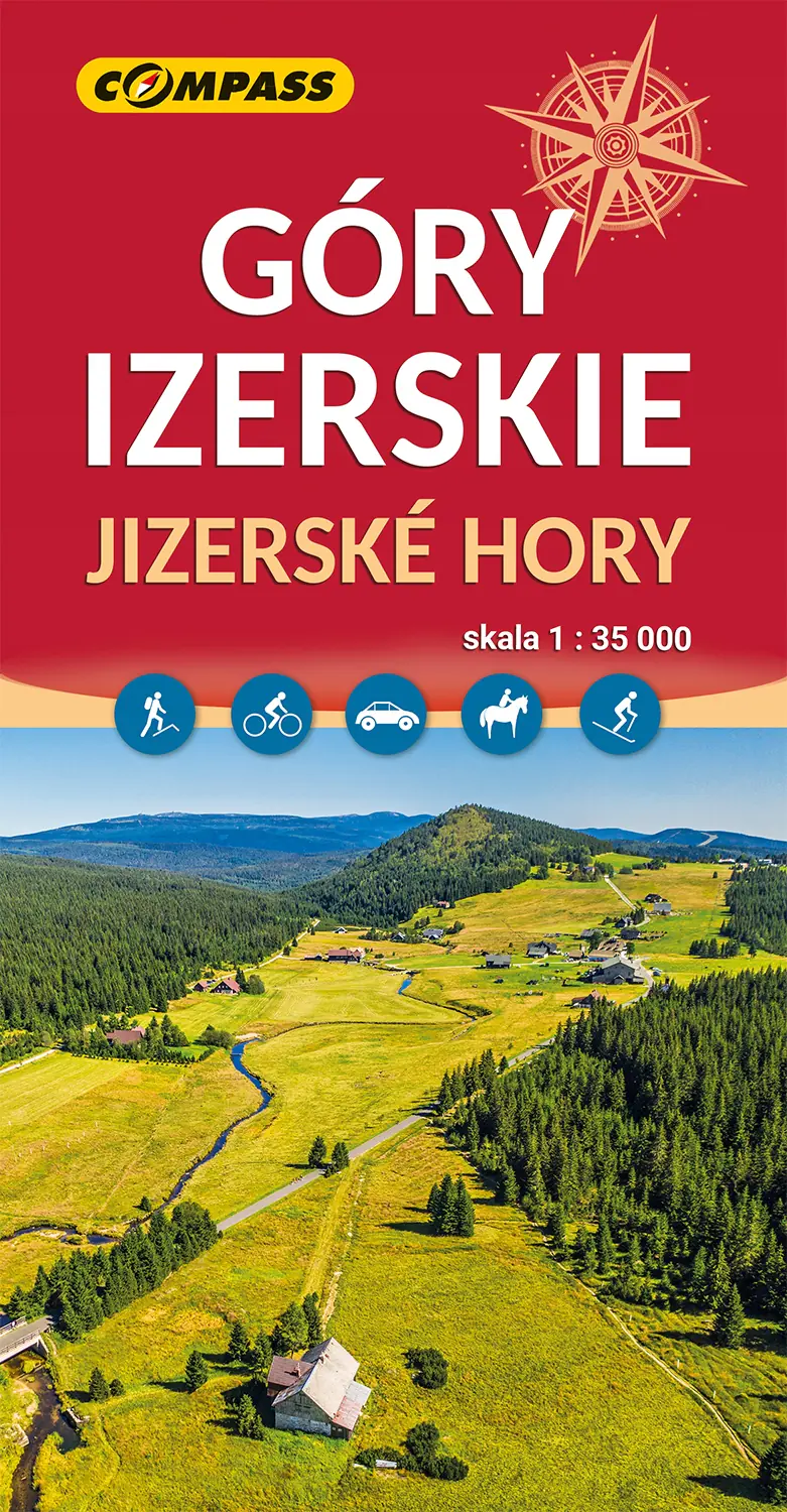 Książka - Góry Izerskie. Mapa turystyczna w skali 1: 35 000