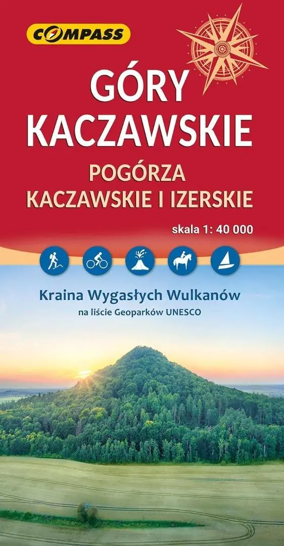 Książka - Góry Kaczawskie. Mapa turystyczna w skali 1: 40 000