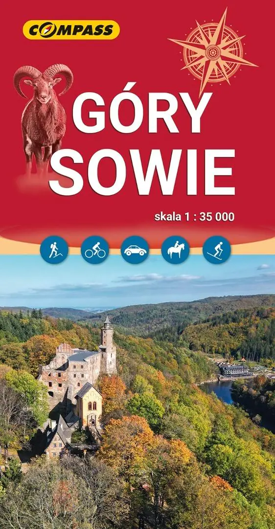 Książka - Góry Sowie. Mapa turystyczna w skali 1: 35 000
