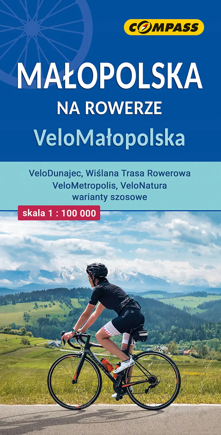 Książka - Małopolska na rowerze. VeloMałopolska w skali 1: 100 000