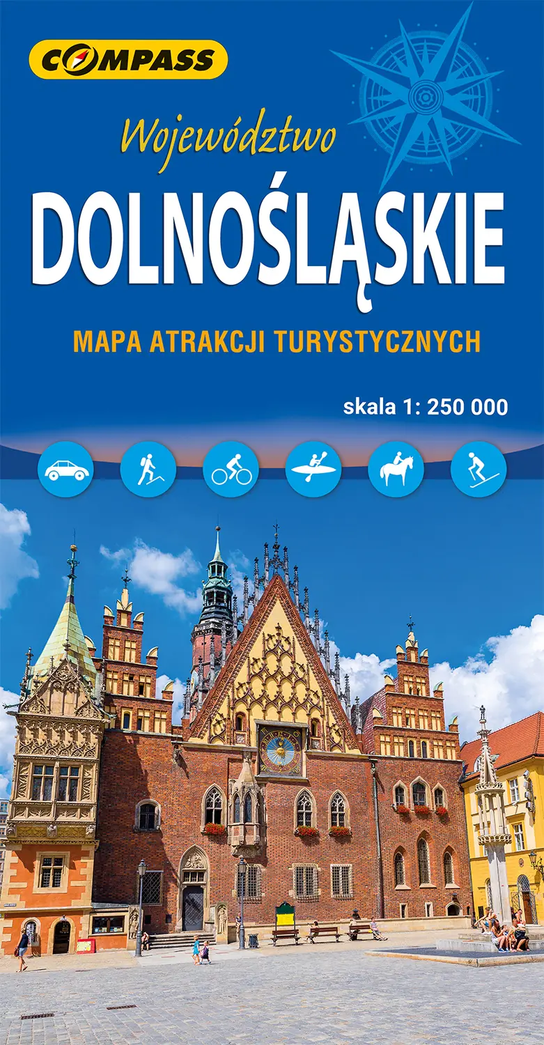Książka - Województwo dolnośląskie. Mapa atrakcji turystycznych  w skali 1: 250 000