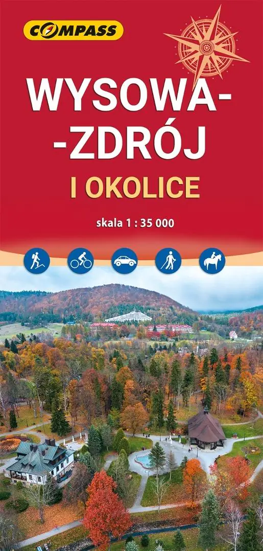 Książka - Wysowa-Zdrój i okolice. Mapa turystyczna w skali 1: 35 000