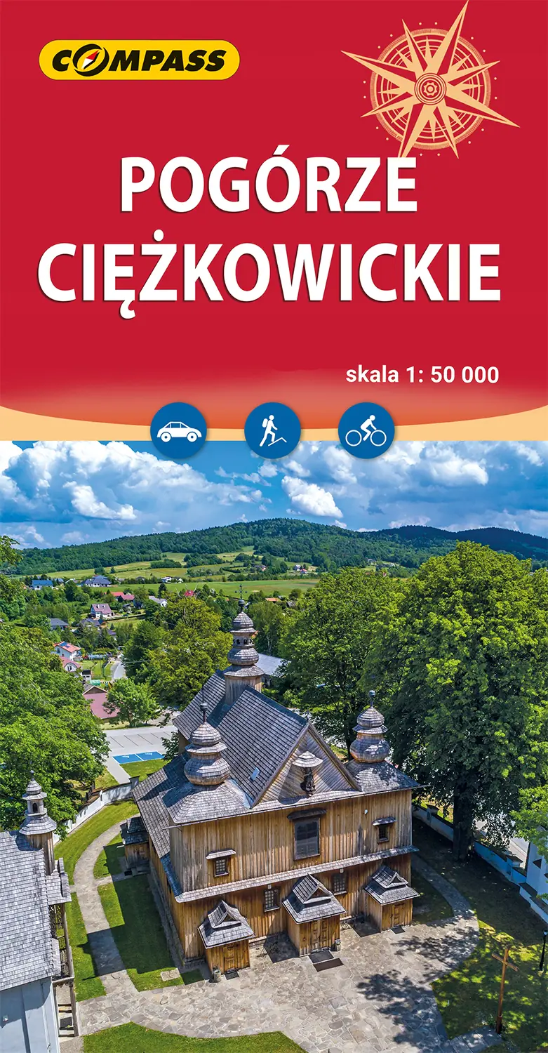 Książka - Pogórze Ciężkowickie. Mapa turystyczna w skali 1: 50 000