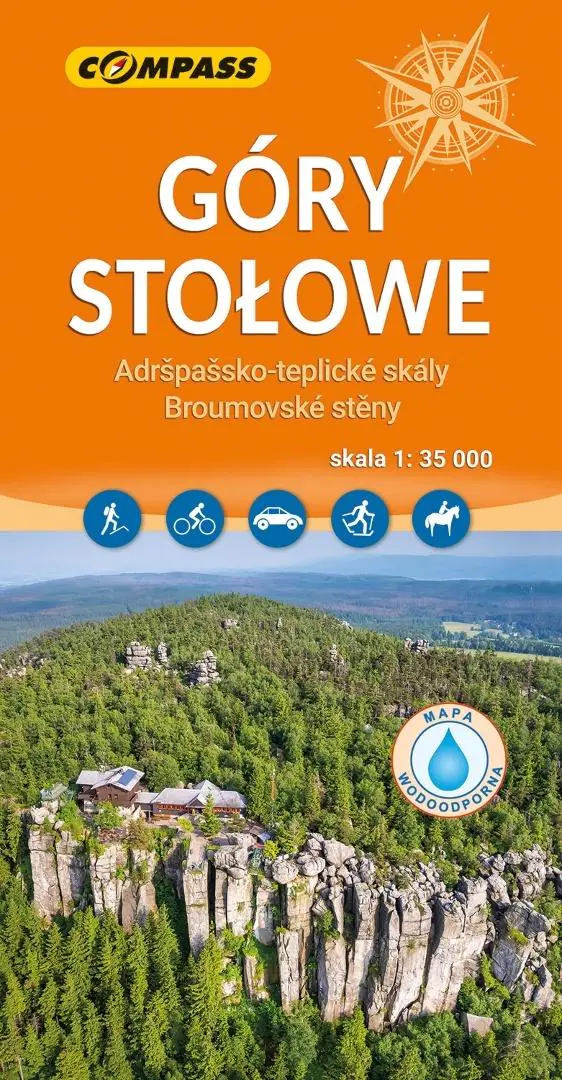 Książka - Mapa turystyczna - Góry Stołowe 1:35 000