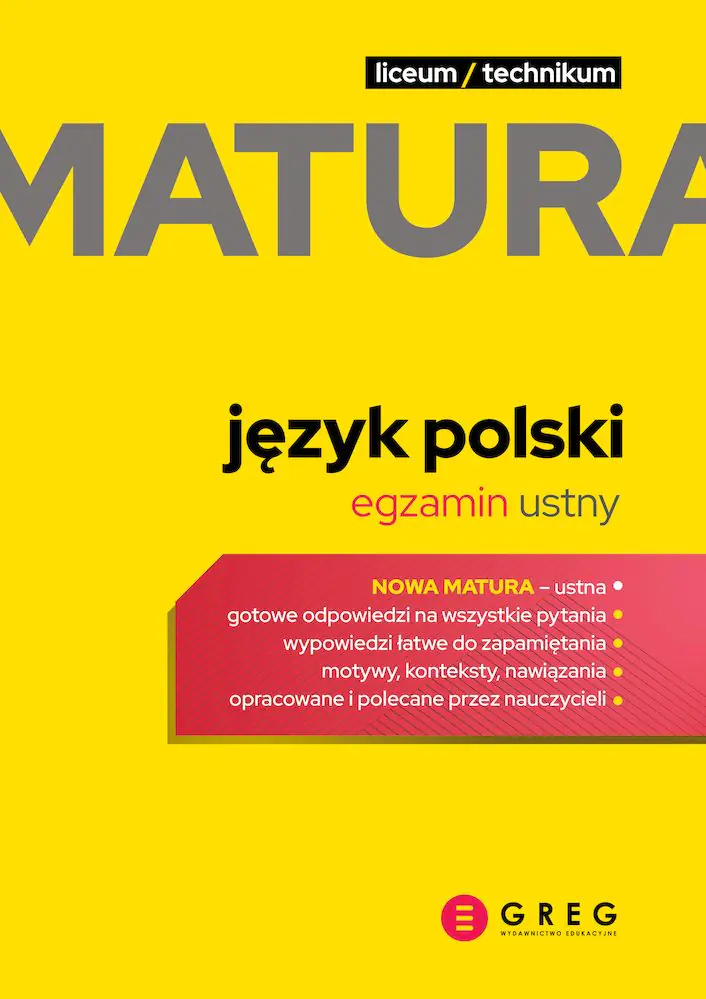 Książka - Matura 2023 Język Polski. Egzamin ustny
