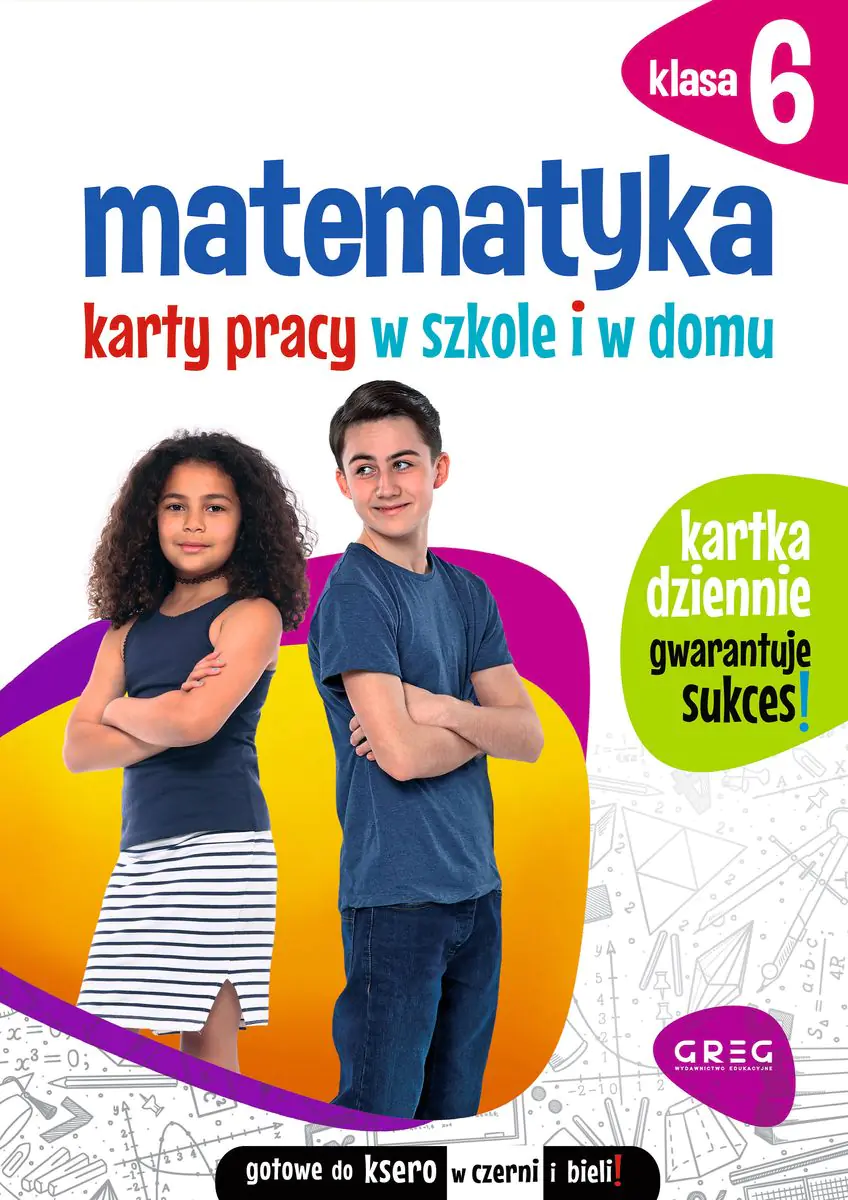 Książka - Matematyka. Karty pracy w szkole i w domu. Klasa 6