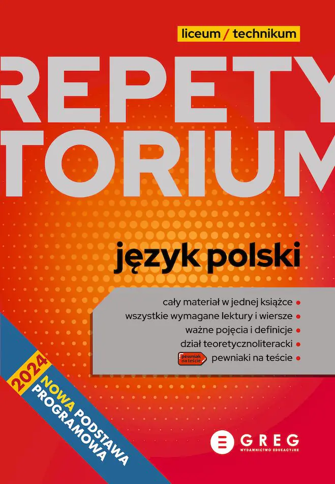 Książka - Język polski. Repetytorium. Liceum/technikum