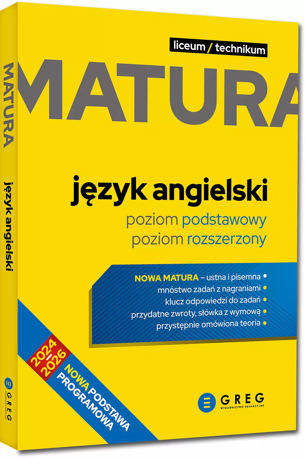 Książka - Matura - język angielski - 2024-2026 - repetytorium maturalne