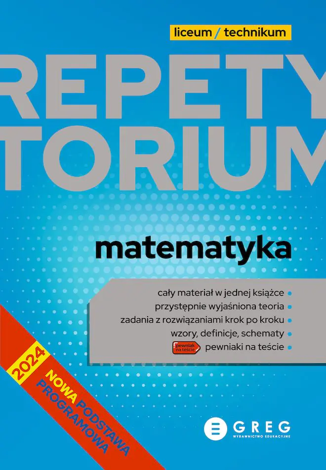 Książka - Repetytorium 2024-2026. Matematyka