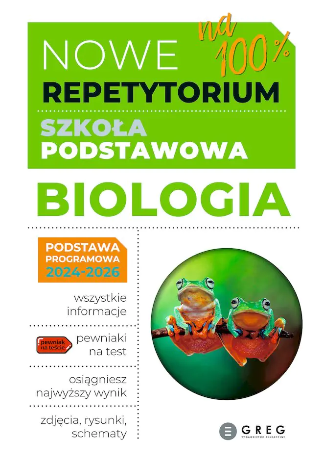 Książka - Nowe Repetytorium - szkoła podstawowa. Biologia 2024-2026