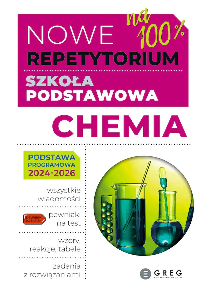 Książka - Chemia. Szkoła podstawowa. Nowe Repetytorium 2024/2026