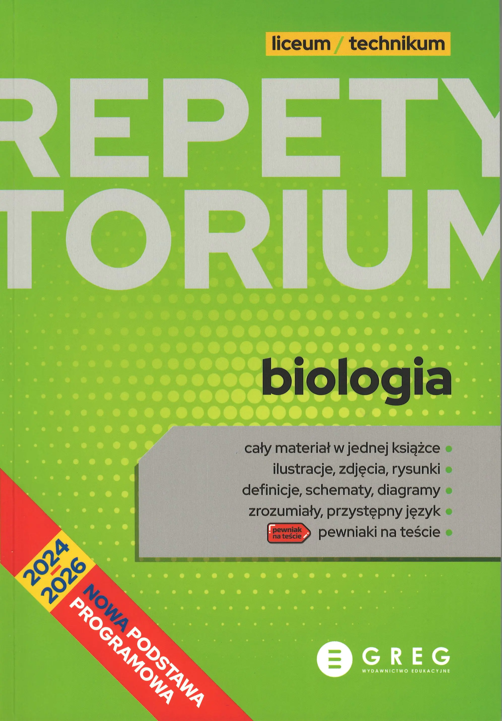 Książka - Biologia. Repetytorium. Liceum i technikum 2026