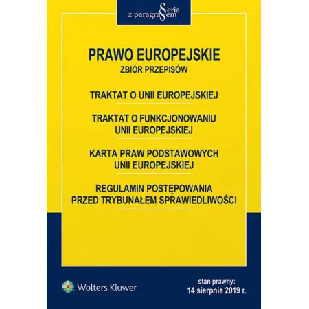 Książka - Prawo Europejskie Zbiór przepisów